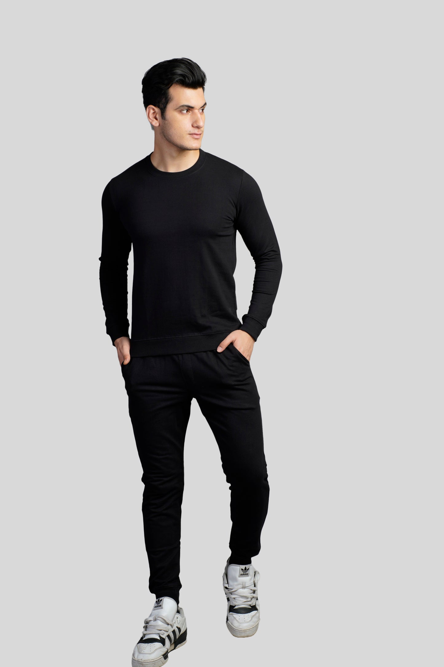 Load image into Gallery viewer, Prizmwear Black Sweatshirt365 - Prizmwear
