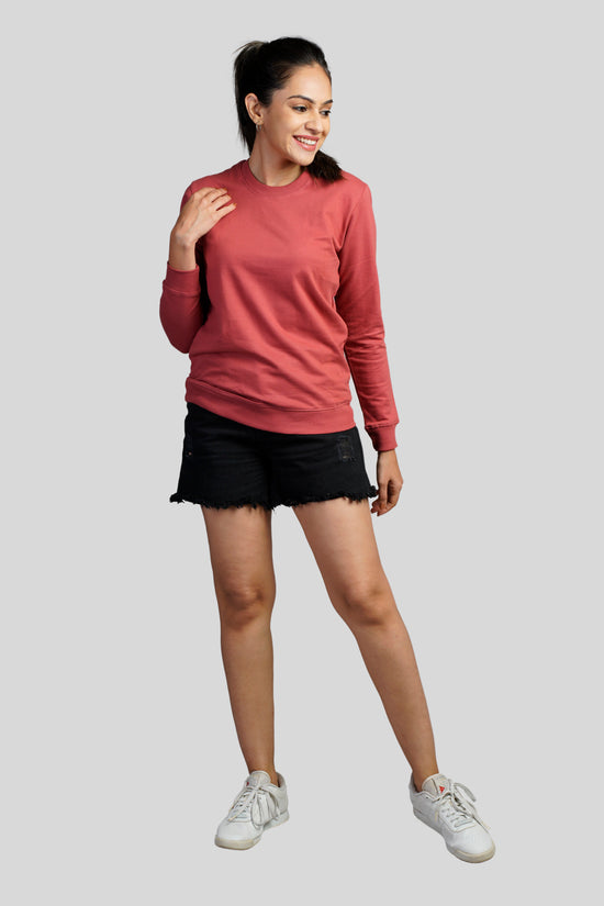 Prizmwear Women Dust Pink Sweatshirt365 - Prizmwear