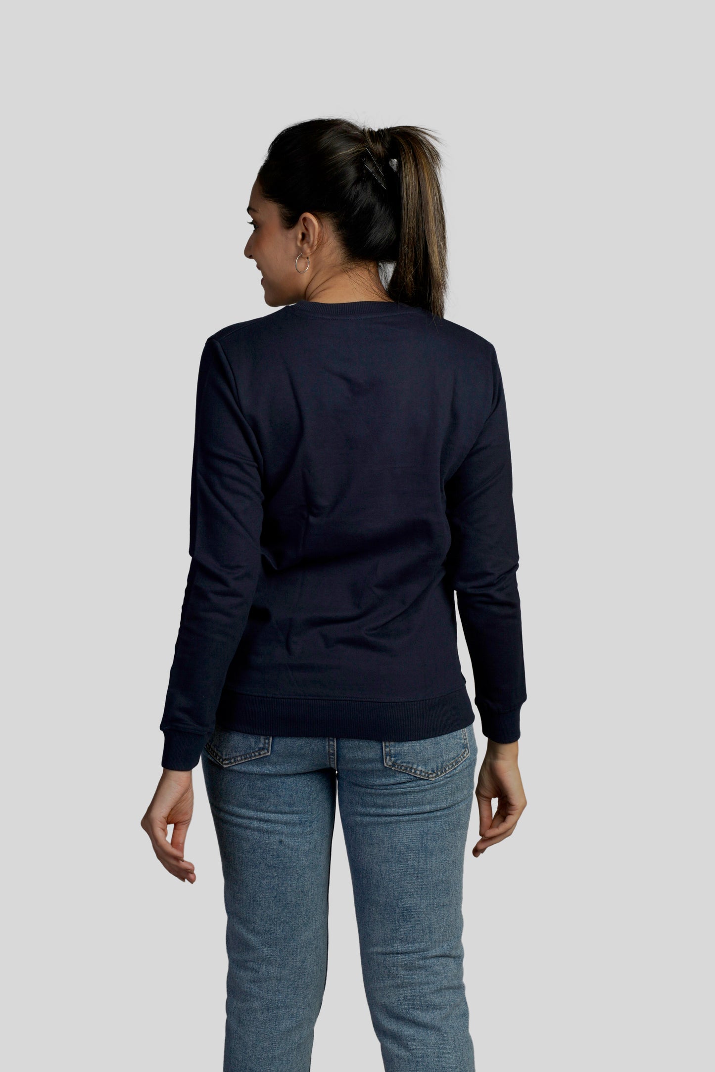 Prizmwear Women Navy Sweatshirt365 - Prizmwear