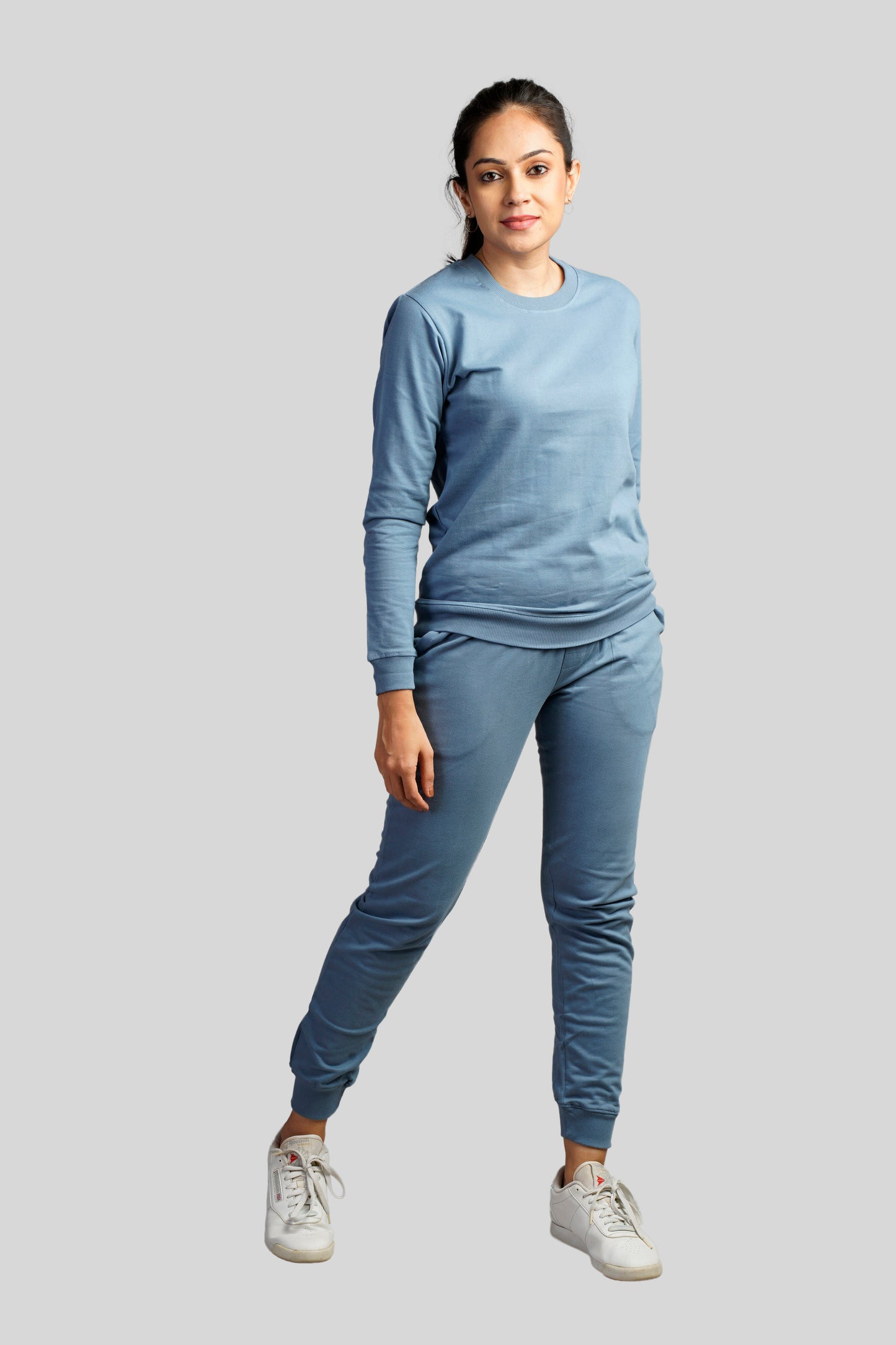 Load image into Gallery viewer, Prizmwear Women English Grey Sweatshirt365 - Prizmwear
